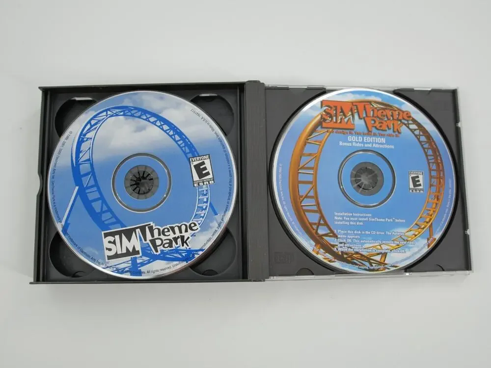sim coaster, sim safari, sim theme park, sim theme park LOT of 4